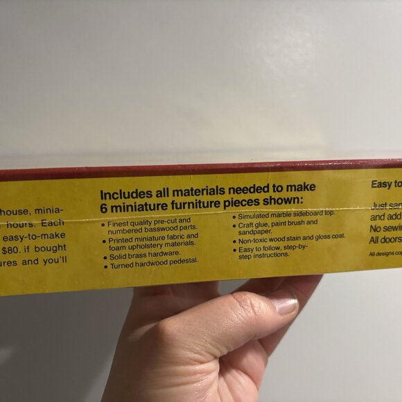 Realife Miniatures Heritage Series Victorian Dining Room Wood Furniture Kit #201 - Picture 8 of 16